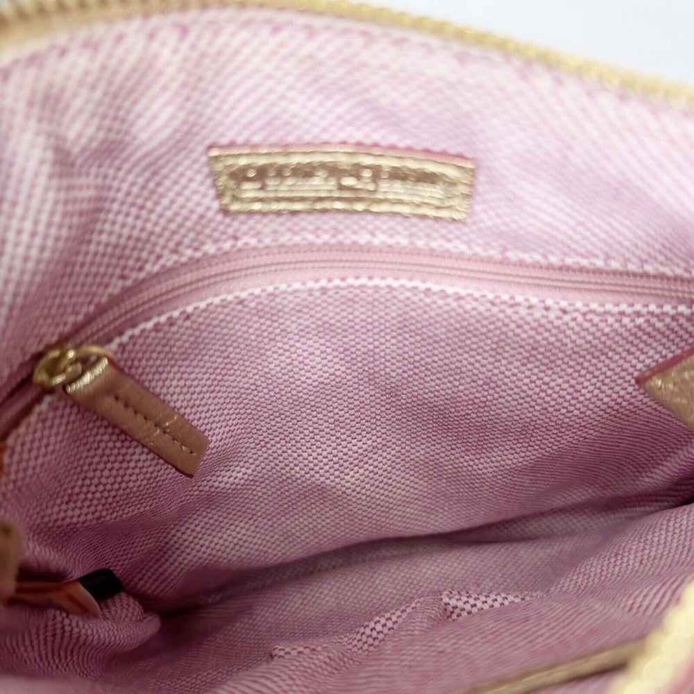 Dooney & Bourke Blue Denim Gold Lettering Crossbody Blue Duck- LIKE NEW - Picture 9 of 10